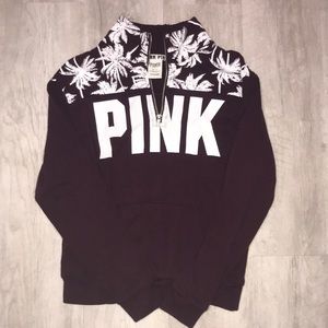 Maroon/palm tree pink sweatshirt perfect condition